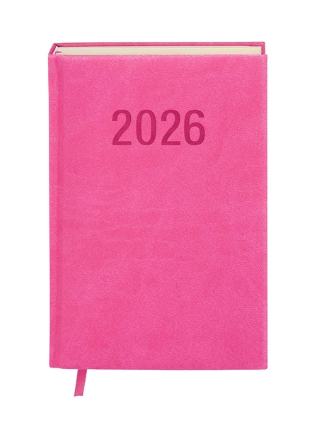 Kalendarz książkowy A5 DNS Colorfix różowy Antra